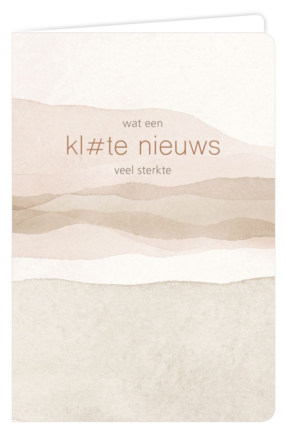 Wenskaart - Water - Kl#te Nieuws