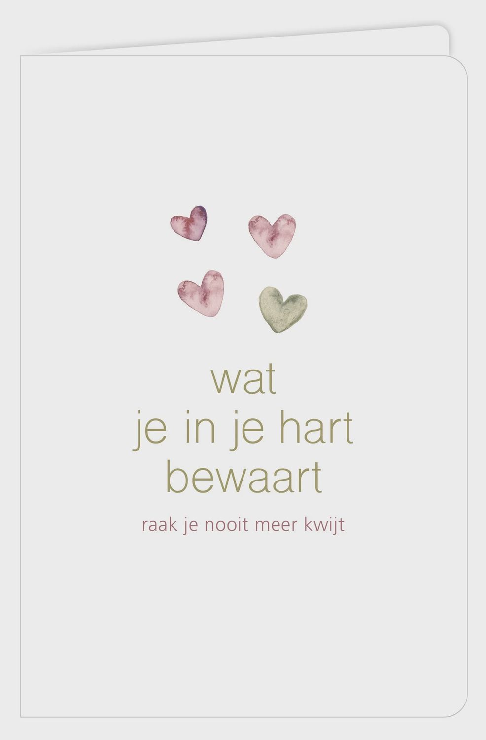 Wenskaart - Water - Wat Je In Je Hart Bewaart
