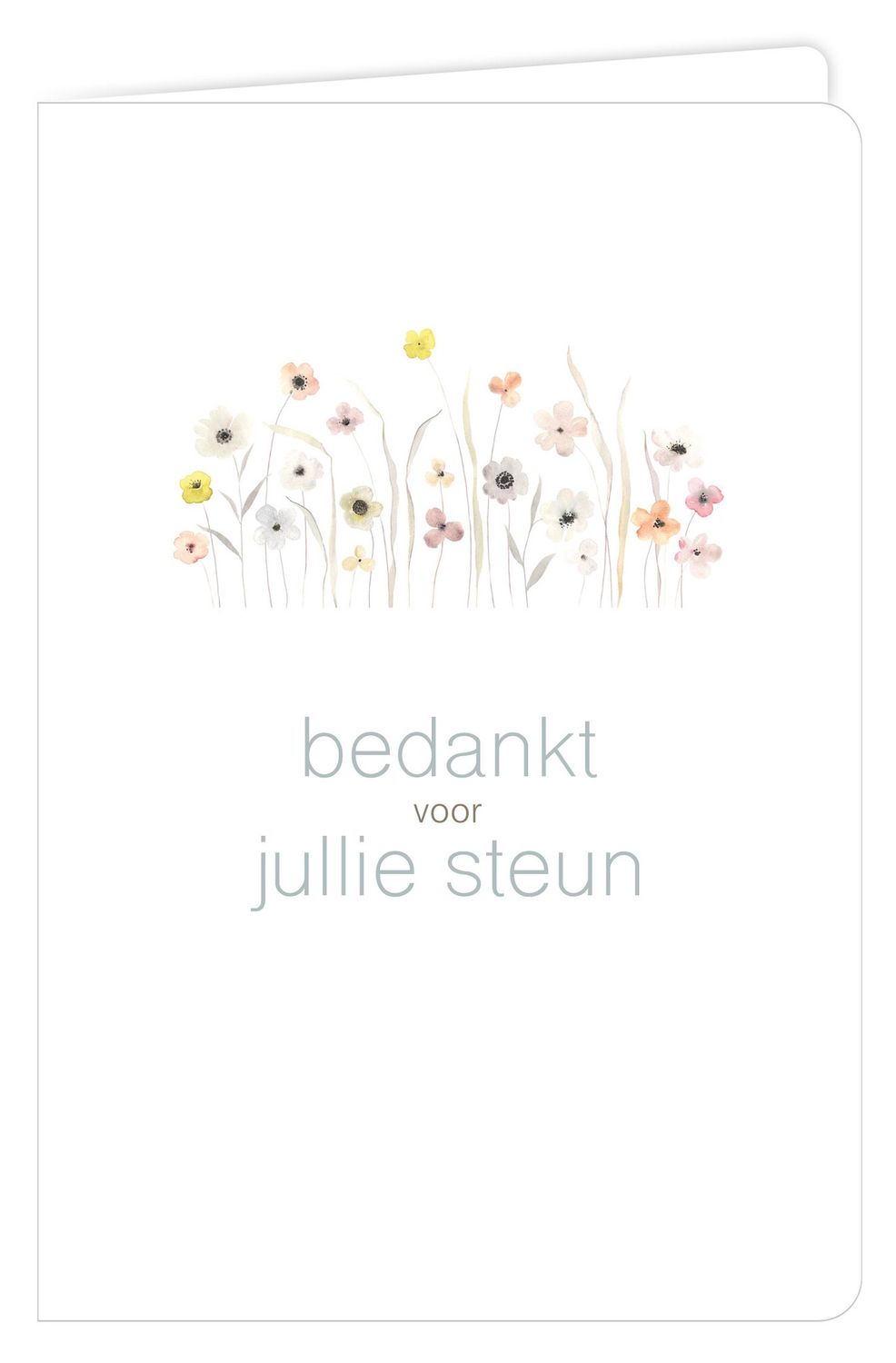 Wenskaart - Water - Bedankt Voor Jullie Steun