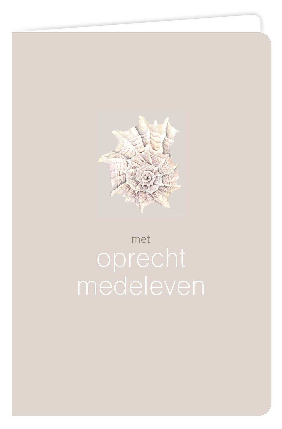 Wenskaart - Water -  Oprecht Medeleven