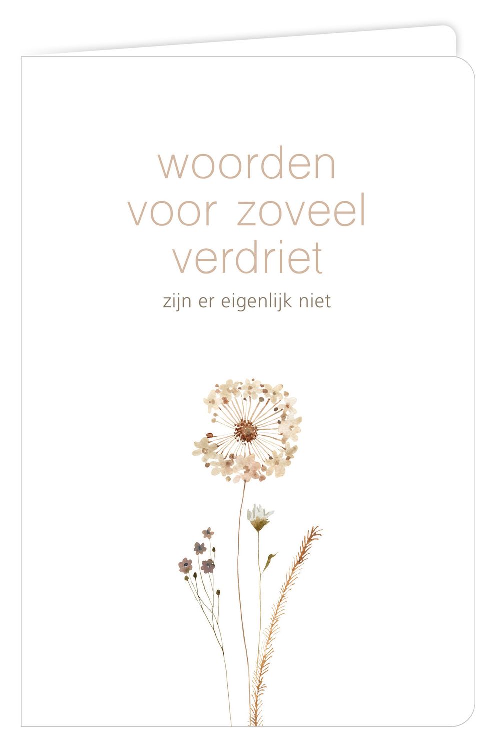 Wenskaart - Water - Zoveel Verdriet