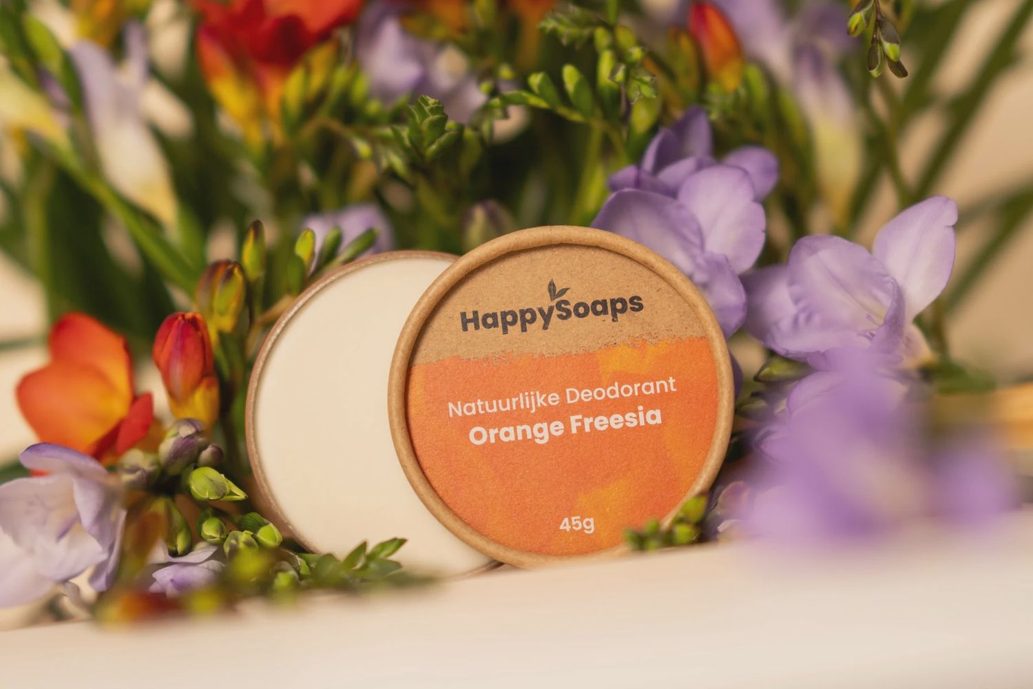 Happy Soaps - Natuurlijke Deodorant – Orange Freesia