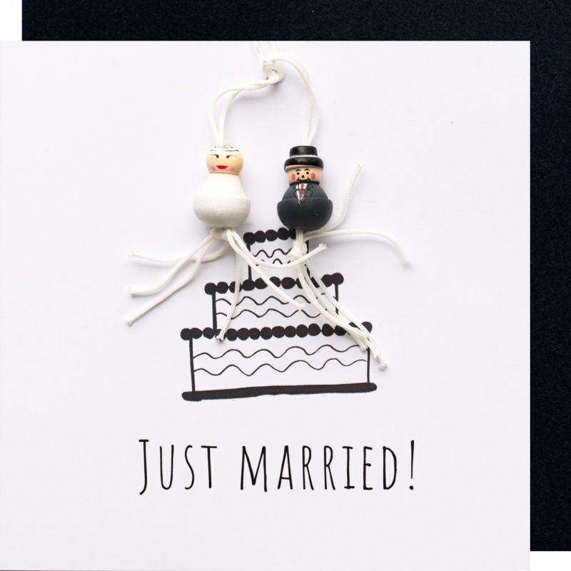 Wenskaart - Just Married!