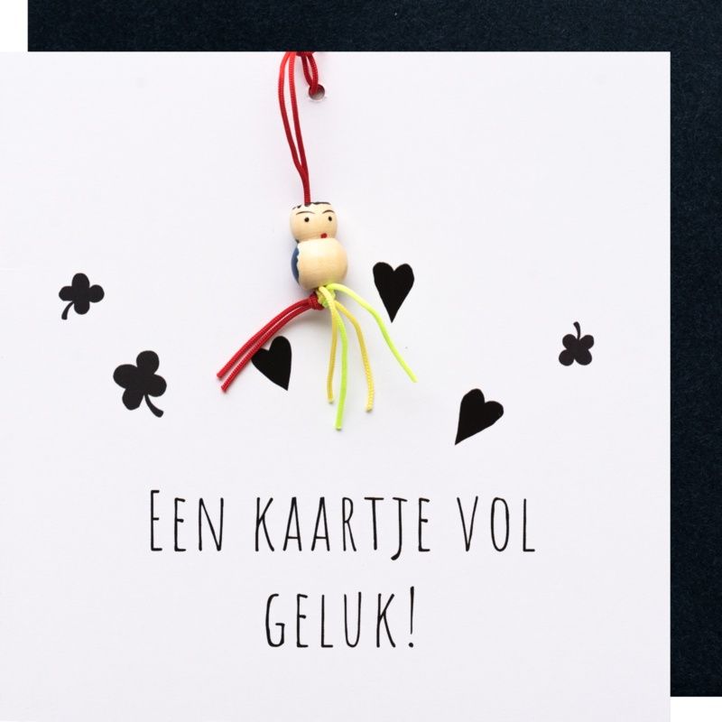 Wenskaart - Kaartje Vol Geluk