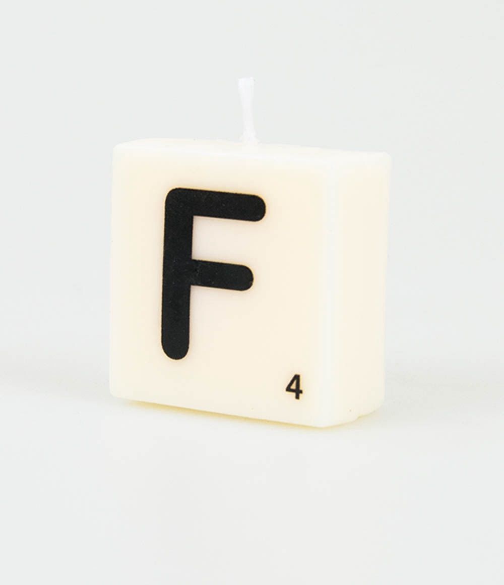 Letter kaarsje – F