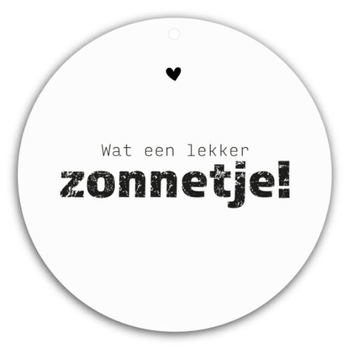 Muurcirkel - Wat Een Lekker Zonnetje! - 40cm