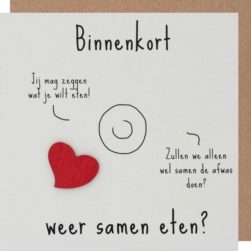 Wenskaart - Samen Eten?