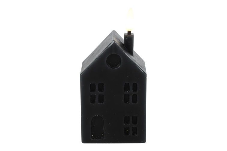 Countryfield - Huis Kaars LED - Lyon - Zwart
