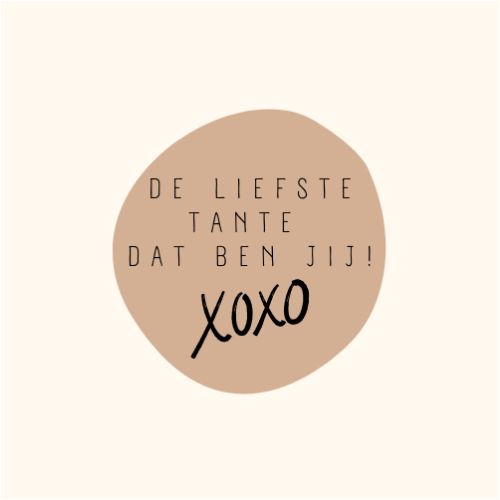 Vivir Sfeer - Een berichtje in een SFEERlichtje - Tante