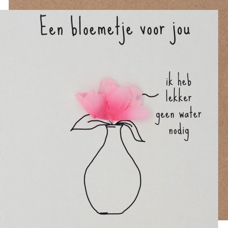 Wenskaart - Bloemetje