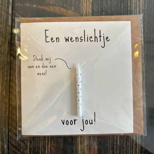Wenskaart - Wenslichtje