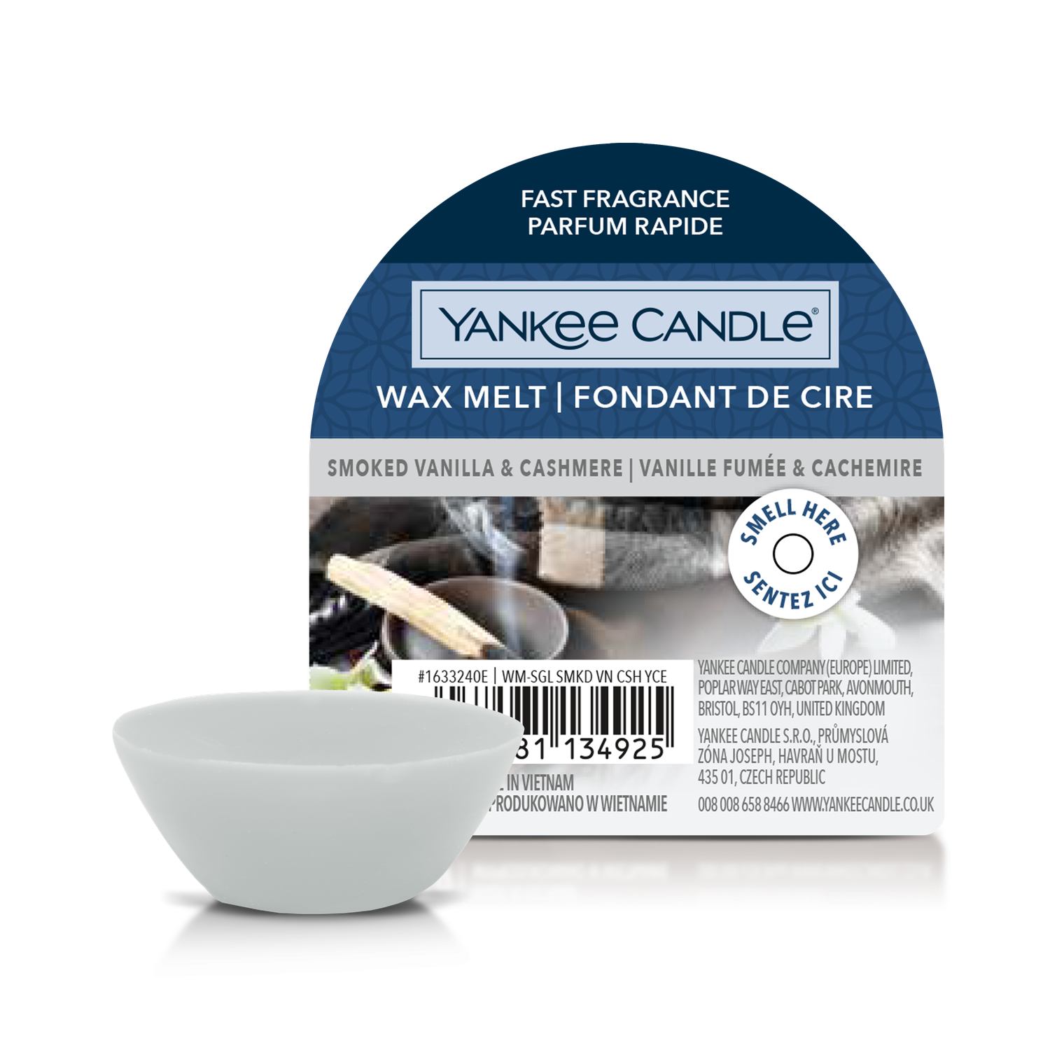 Yankee Candle - Smoked Vanilla &amp; Cashmere - Wax Melt