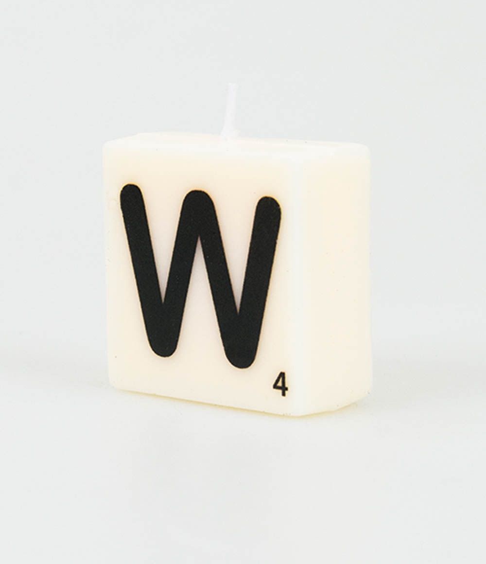 Letter kaarsje – W