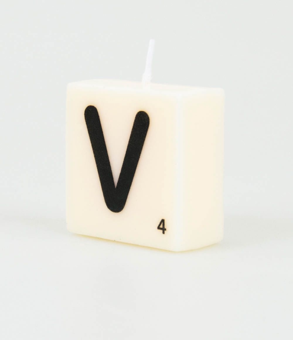 Letter kaarsje – V