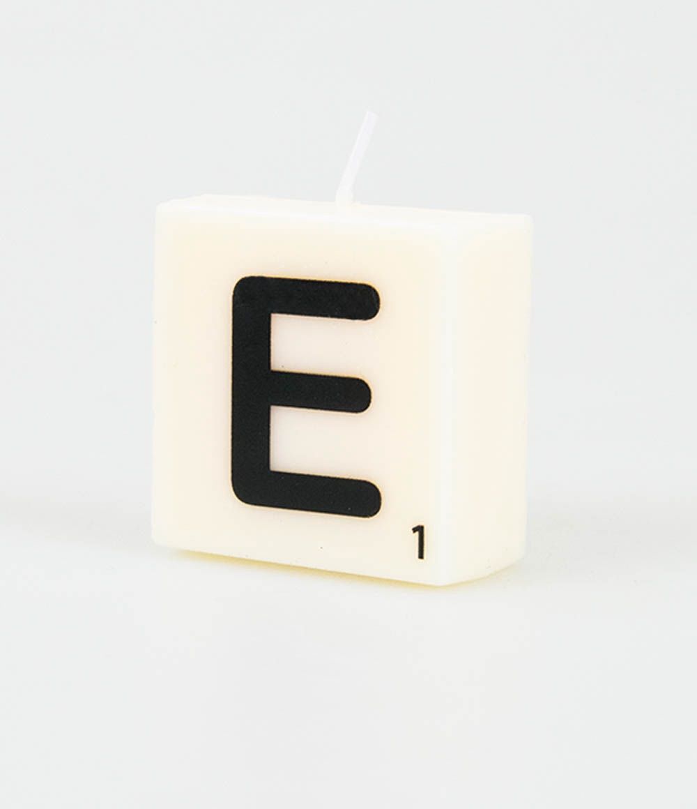 Letter kaarsje – E