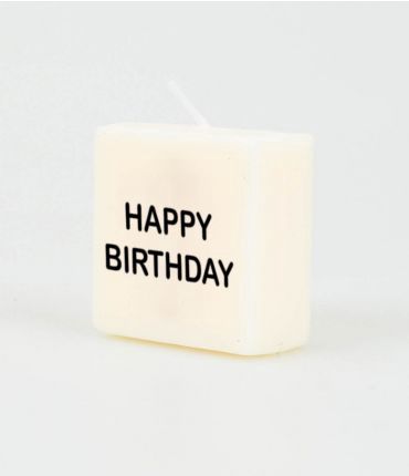 Letter Kaarsje - Happy birthday
