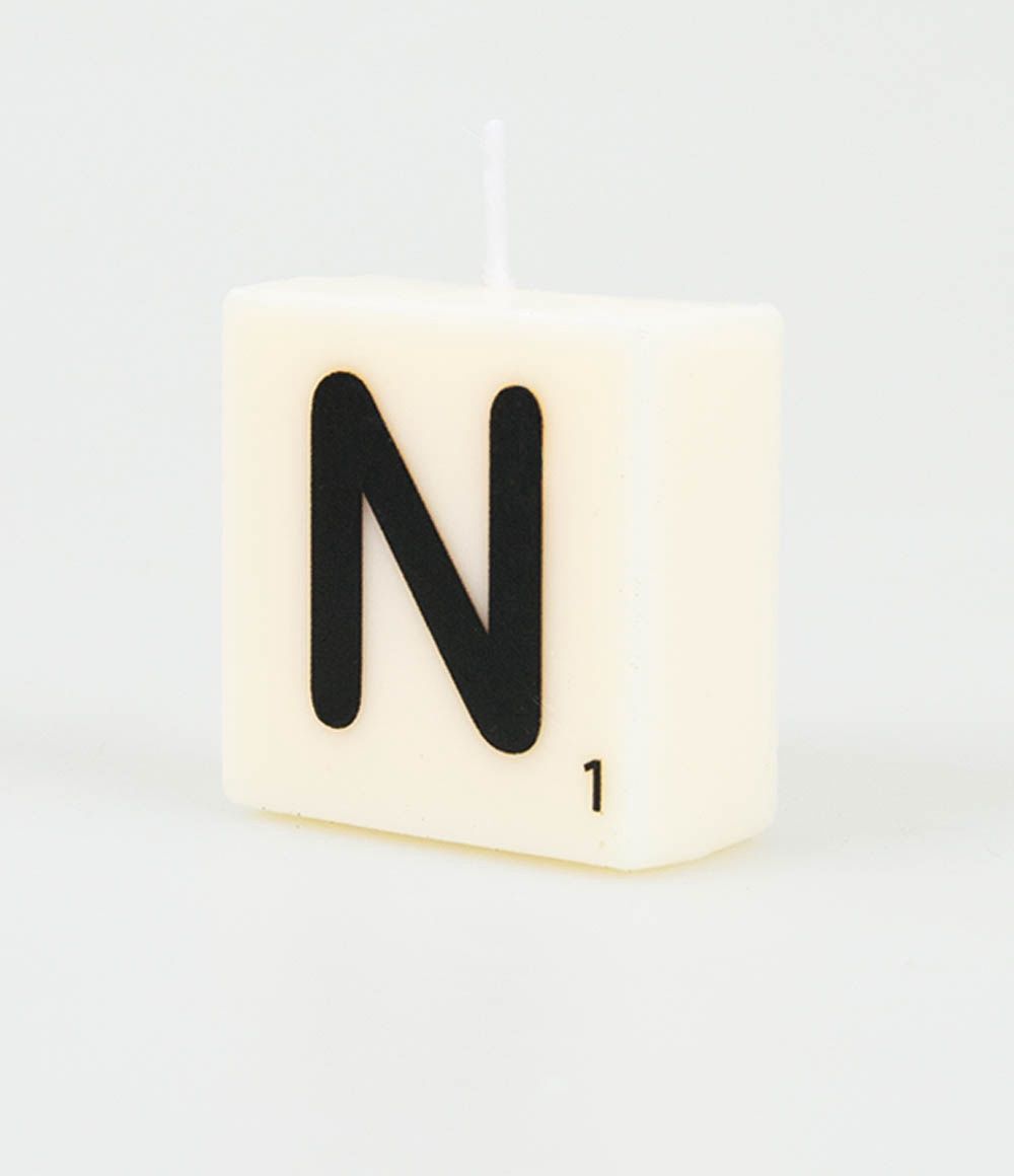 Letter kaarsje – N