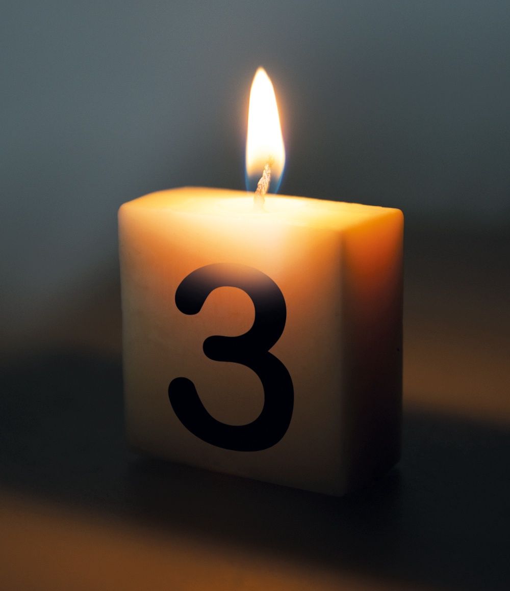 Letter kaarsje – 3