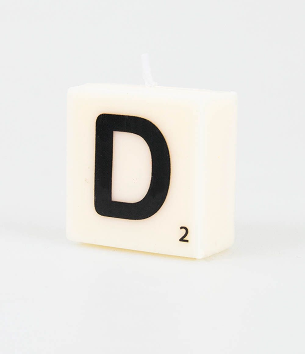 Letter kaarsje – D