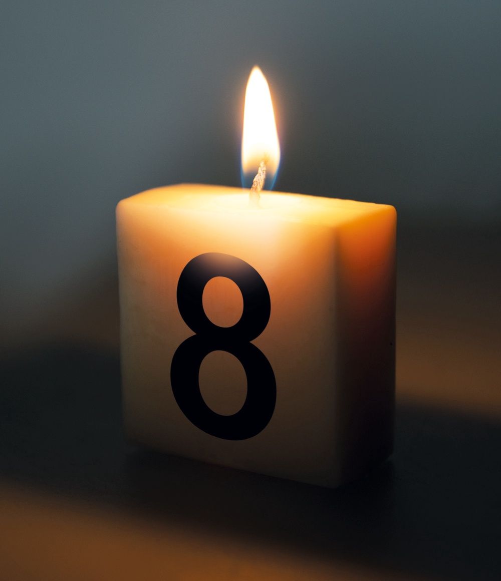 Letter kaarsje – 8