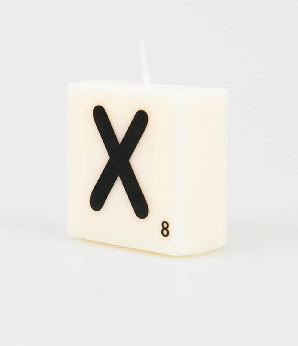 Letter kaarsje – X