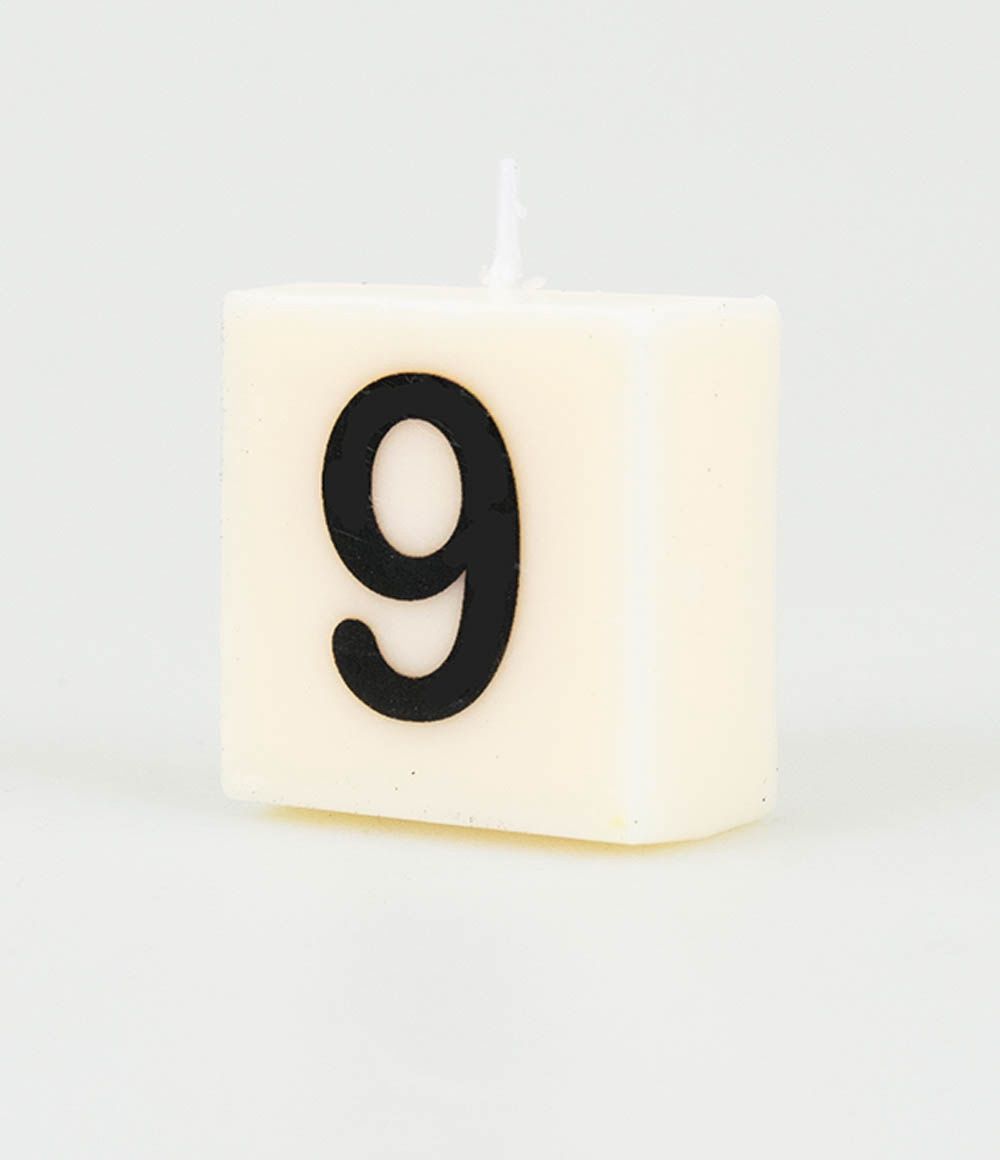 Letter kaarsje – 9