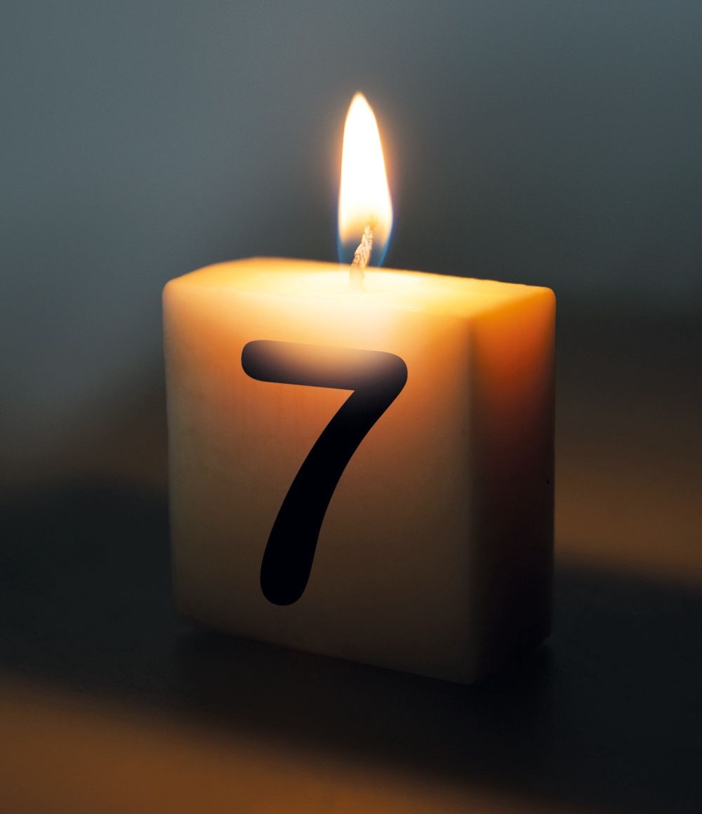 Letter kaarsje – 7