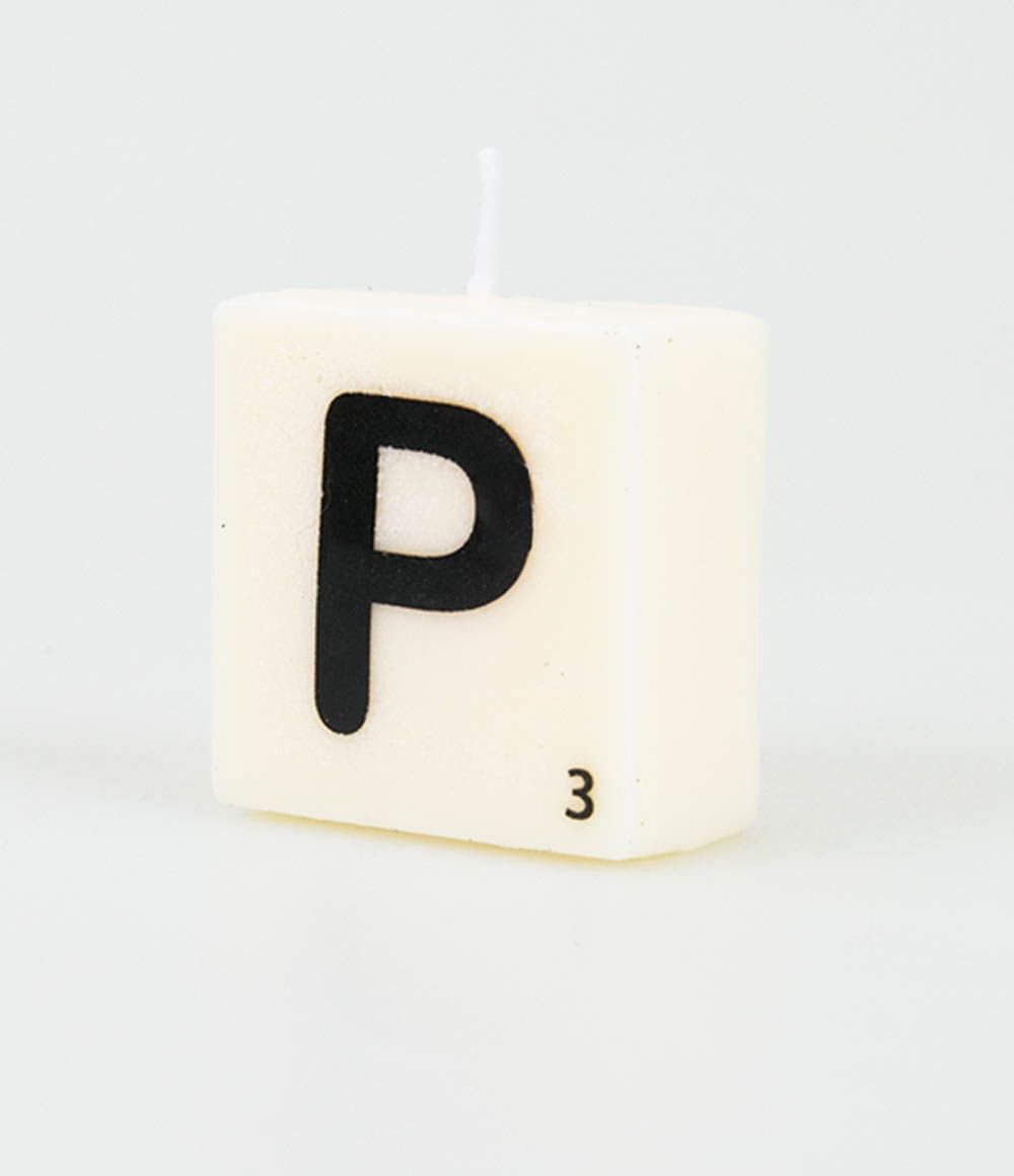 Letter kaarsje – P