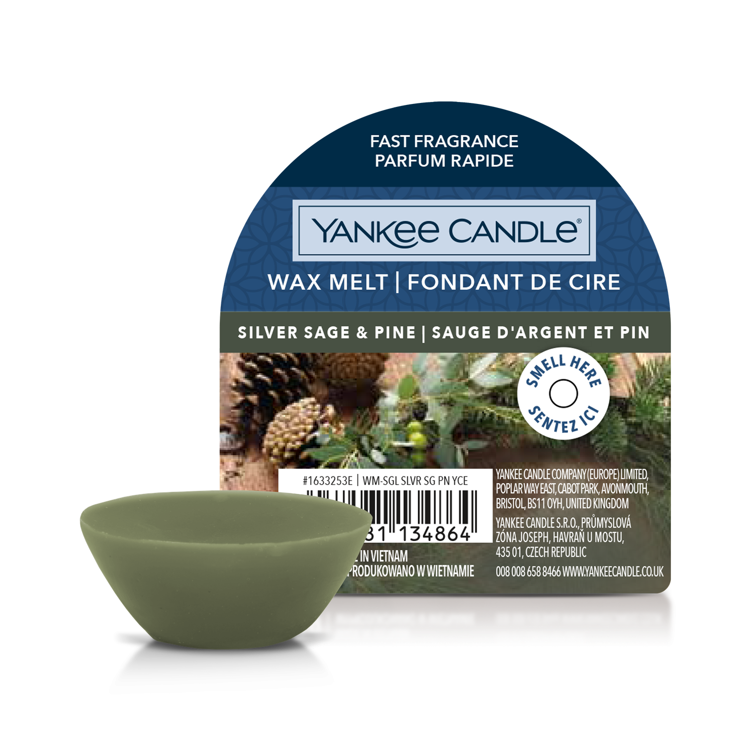 Yankee Candle - Silver Sage &amp; Pine - Wax Melt