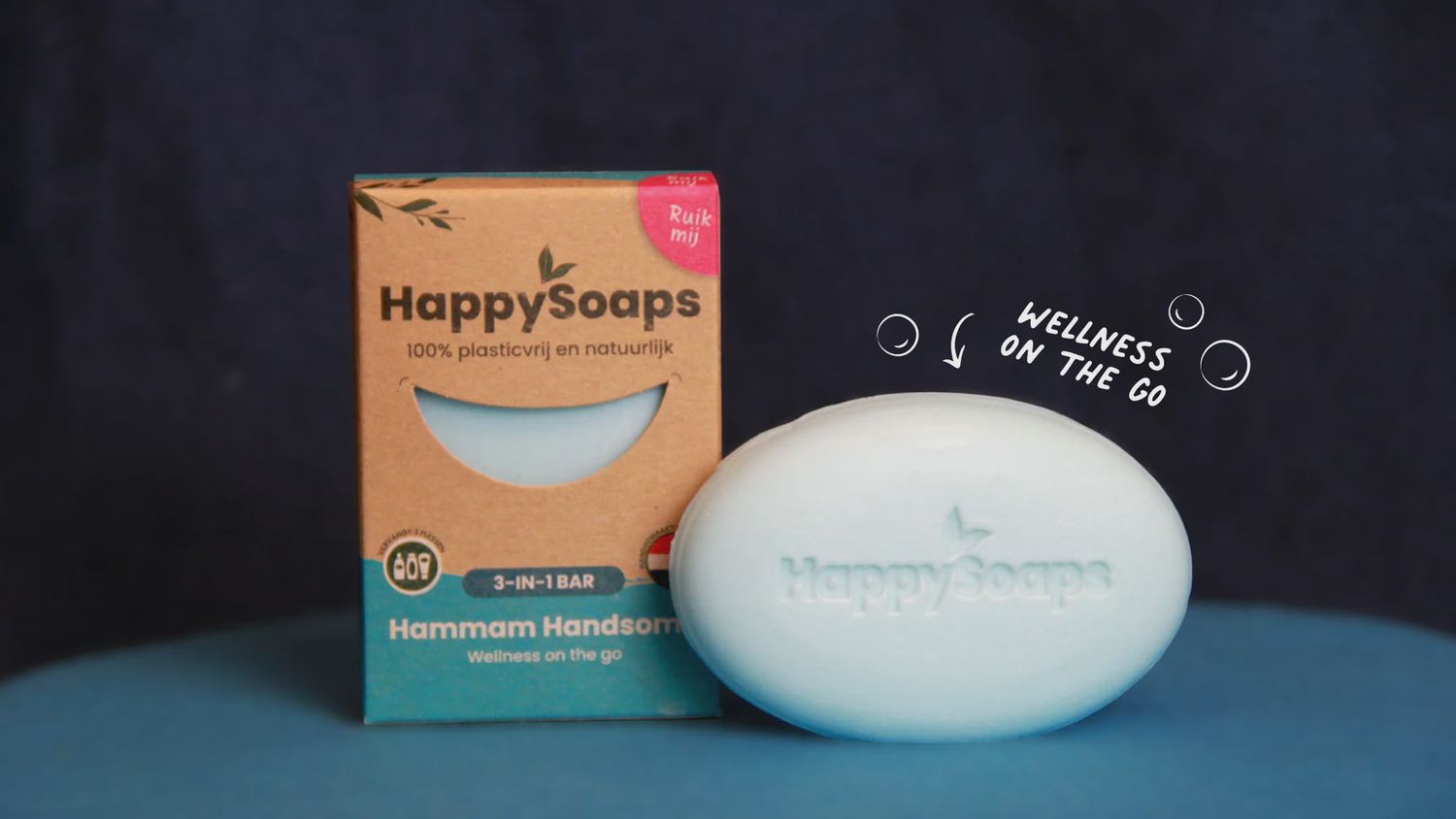 Happy Soaps - 3-in-1 Bar - Hammam Handsome