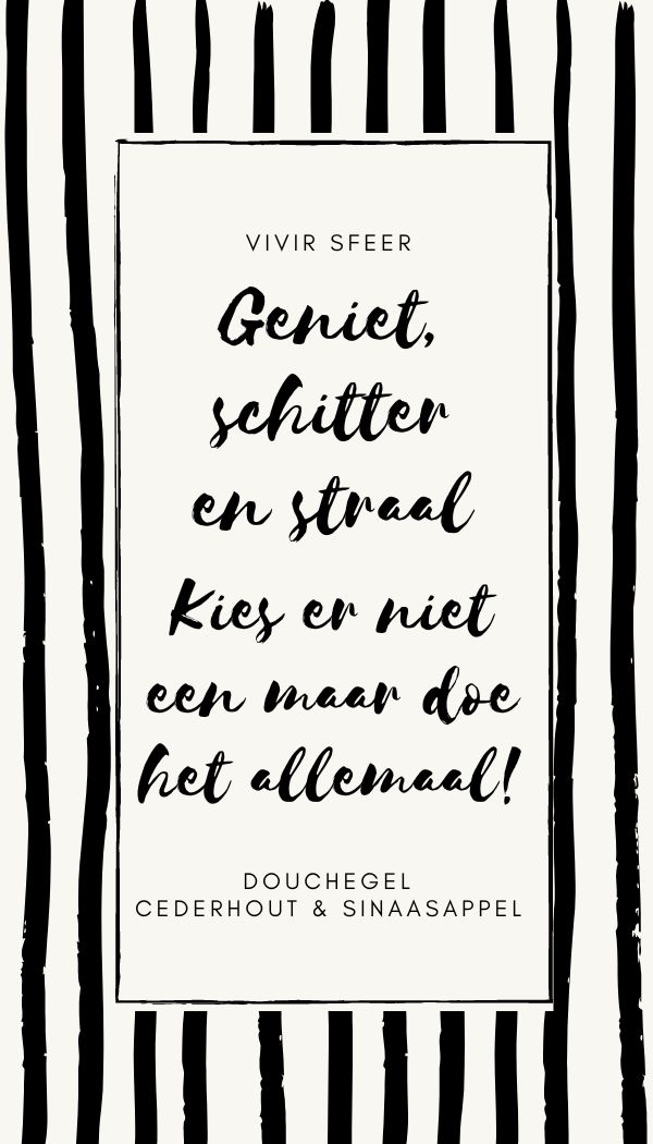 Vivir Sfeer - Douchegel - Geniet, schitter en straal