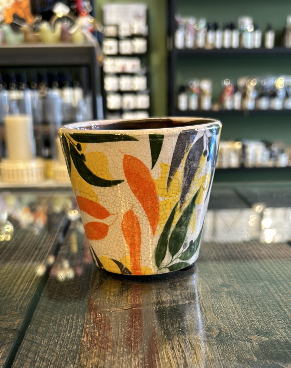 Pot - 11 cm - Oranje/Geel