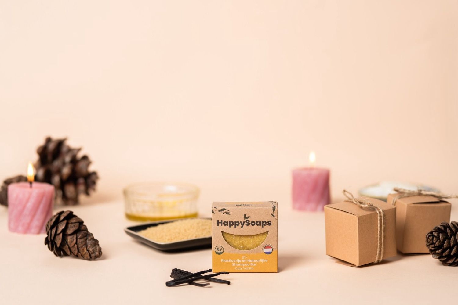 Happy Soaps – Cozy Vanilla - Shampoo Bar – 70 g