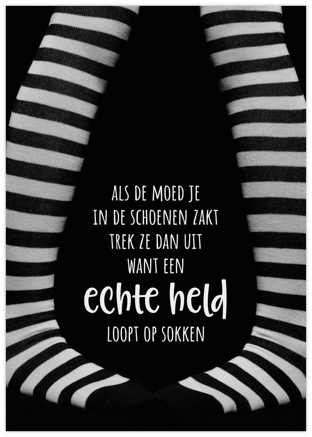 Poster - A4 - Als de moed je in de schoenen zakt