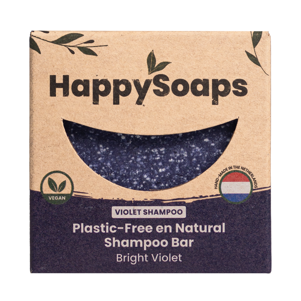 Happy Soaps - Bright Violet - Zilver Shampoo Bar - 70g