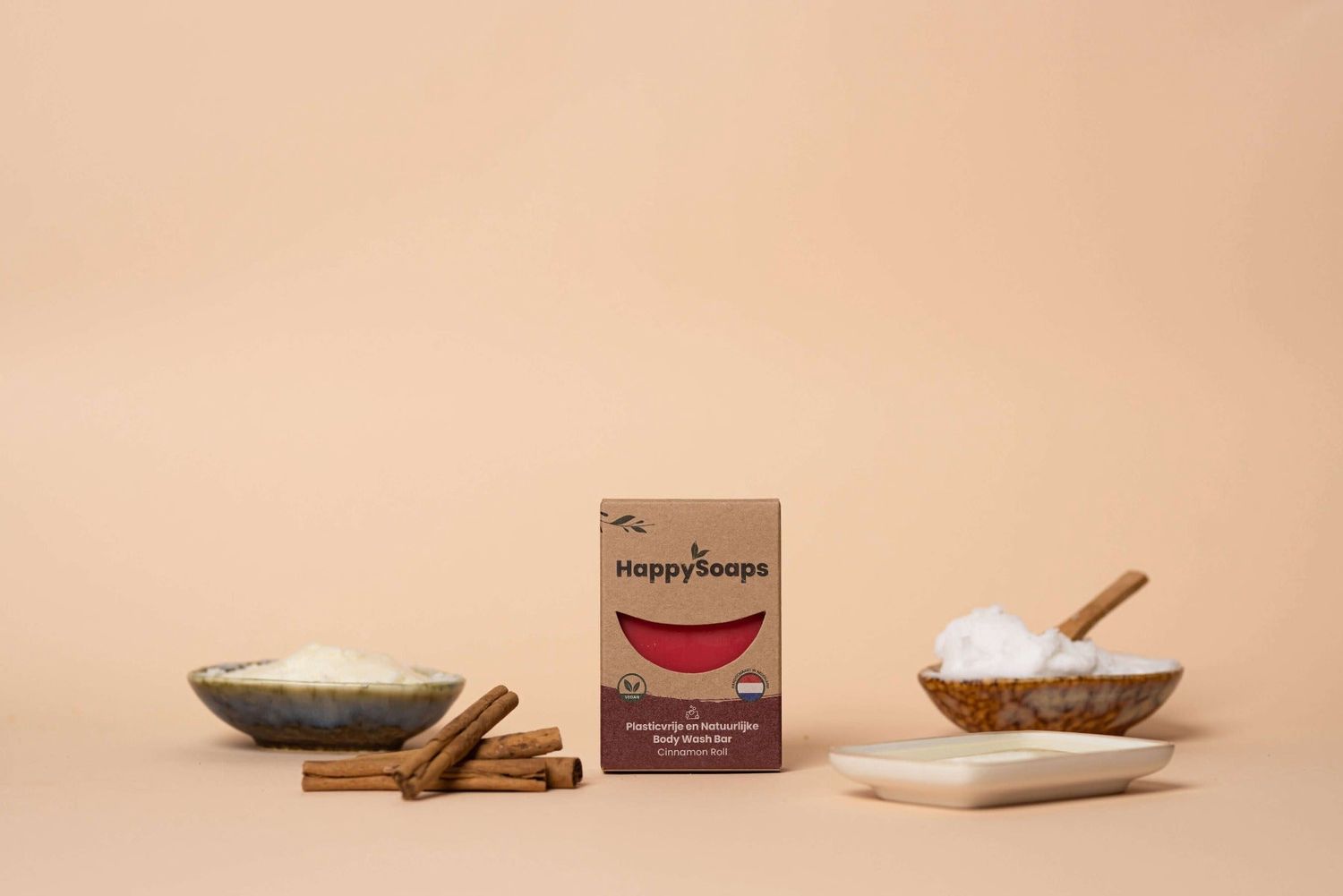 HappySoaps - Body Wash Bar - Cinnamon Roll
