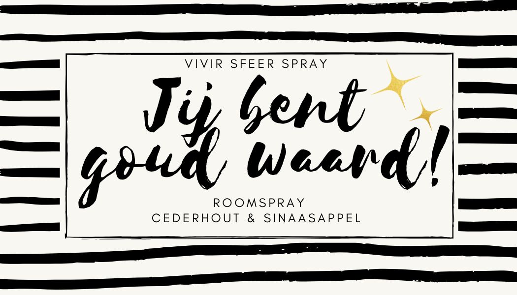 Vivir Sfeer - Roomspray - Goud waard