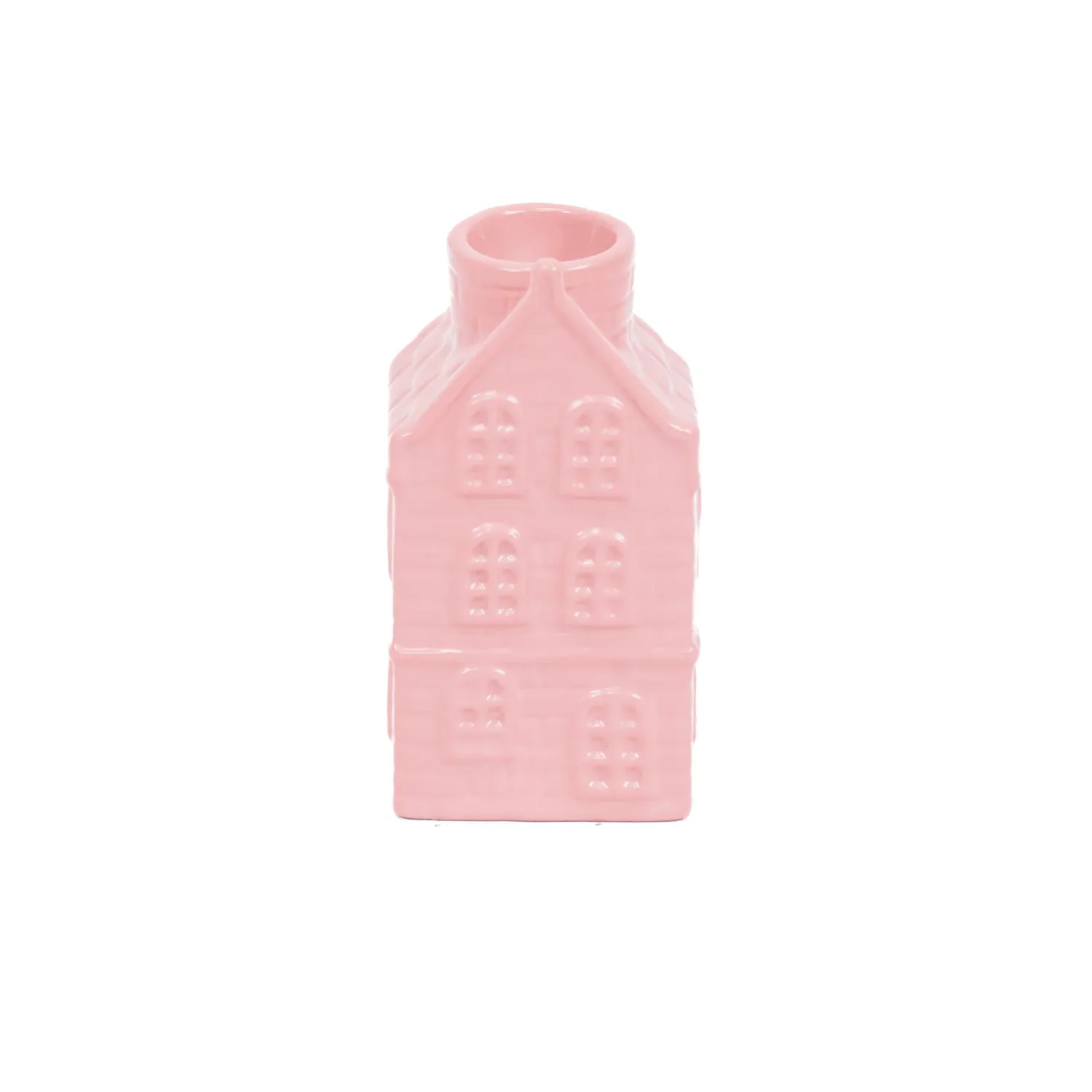 HV - Kandelaar huisje - Licht roze