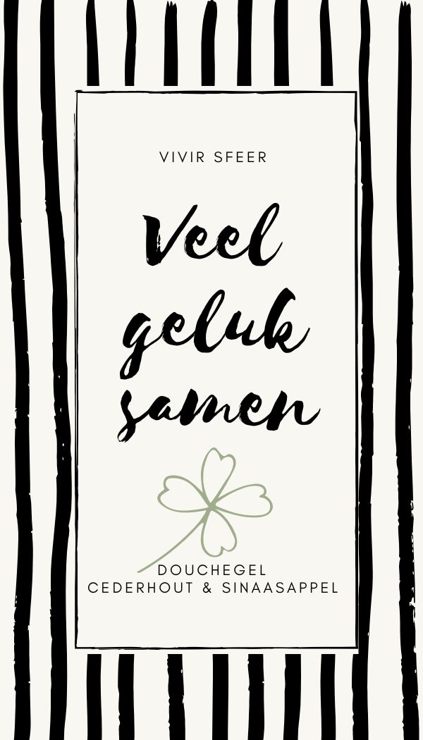 Vivir Sfeer - Douchegel - Veel geluk samen