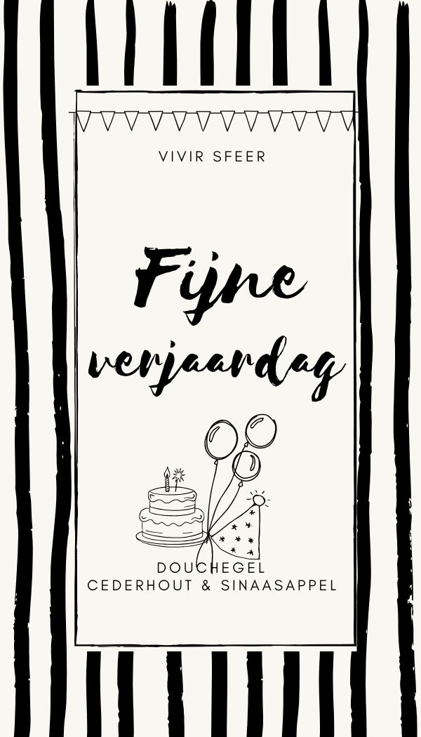 Vivir Sfeer - Douchegel - Fijne verjaardag