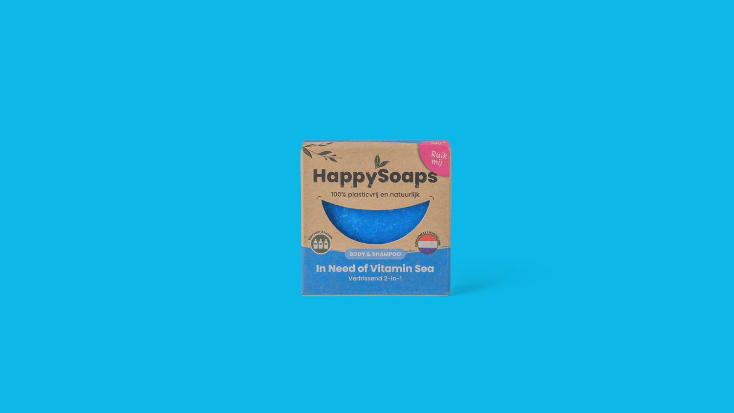 HappySoaps 2-in-1 Shampoo &amp; Body Wash Bar - In Need of Vitamin Sea