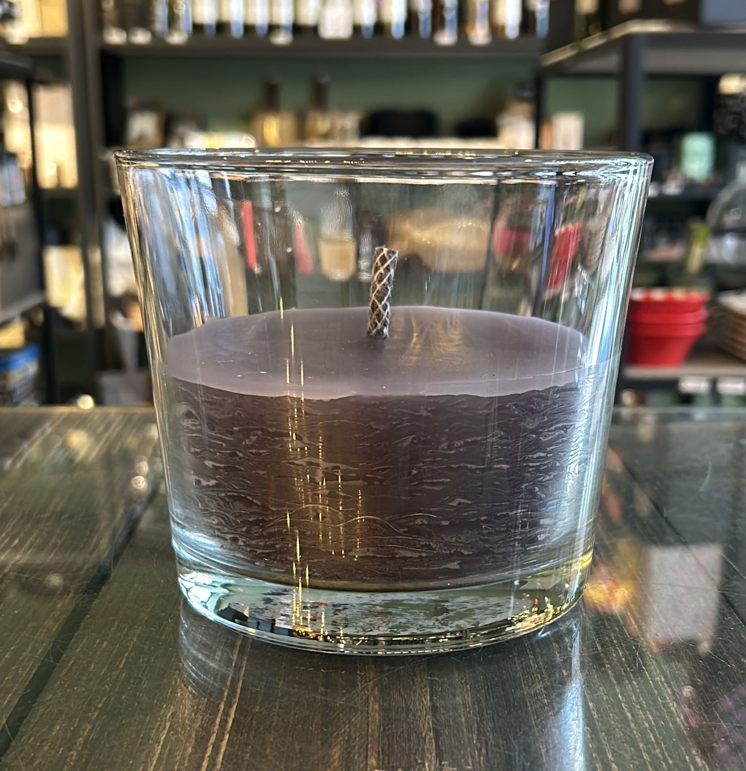 Buitenkaars in glas - Dark grey