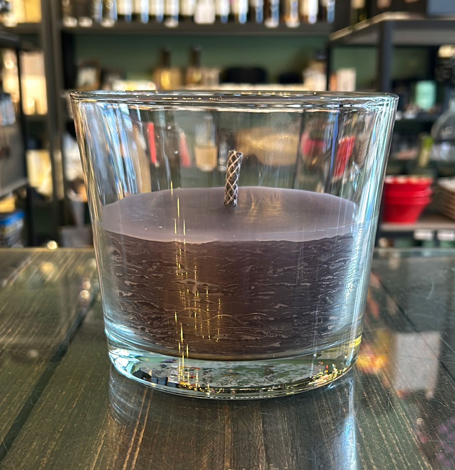Buitenkaars in glas - Dark grey