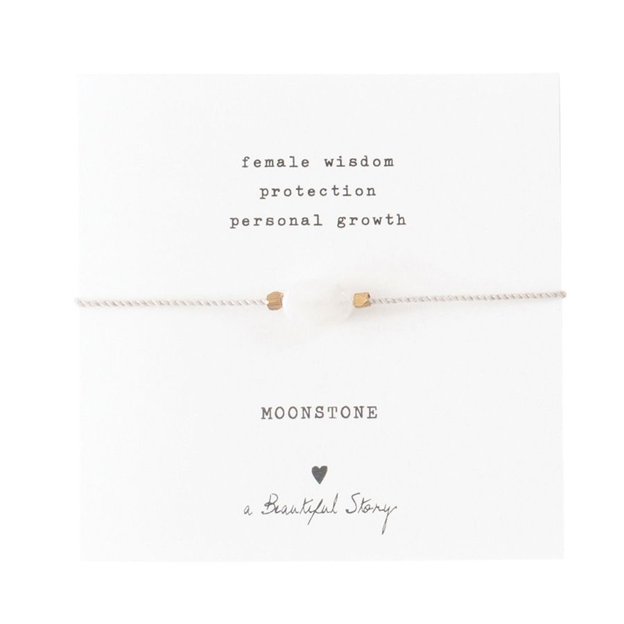 Gemstone Card - Moonstone