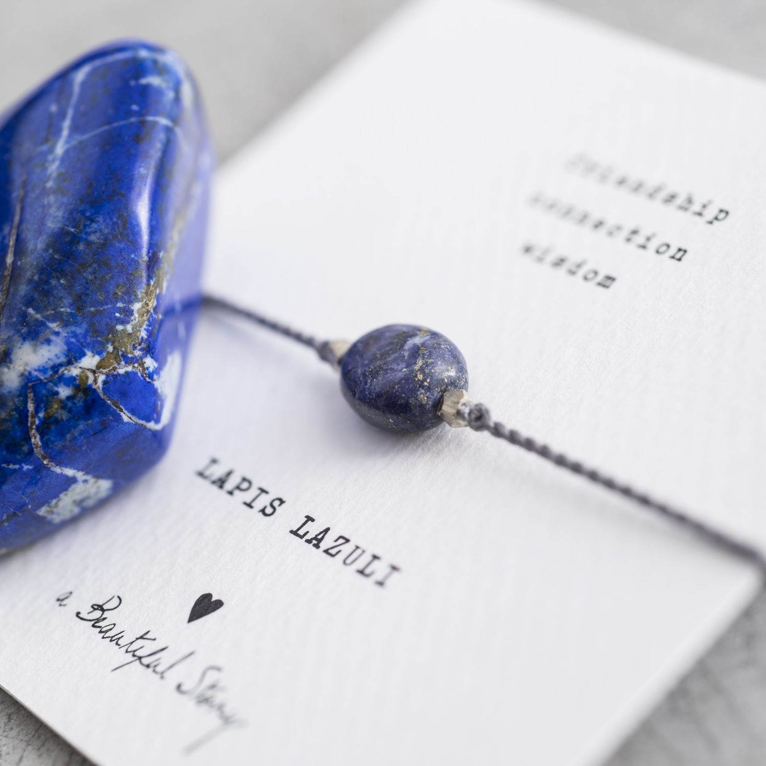 Gemstone Card - Lapis Lazuli