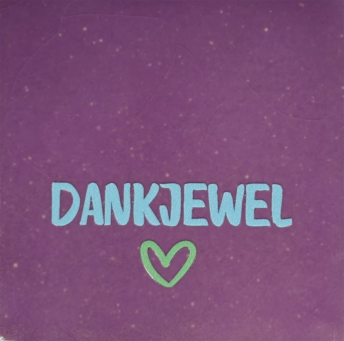 Tegeltje - Dankjewel - Lila/warmblauw