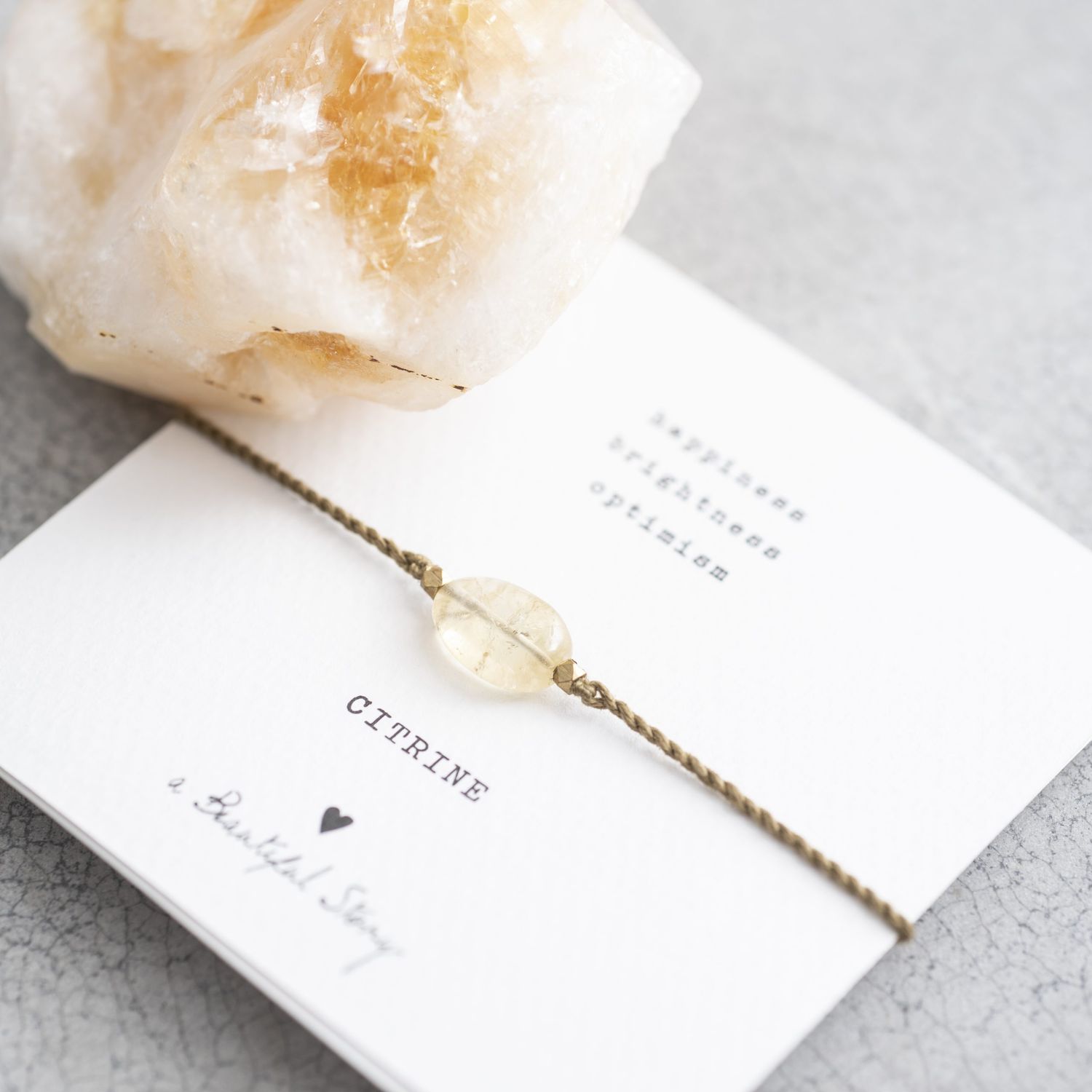Gemstone Card - Citrine