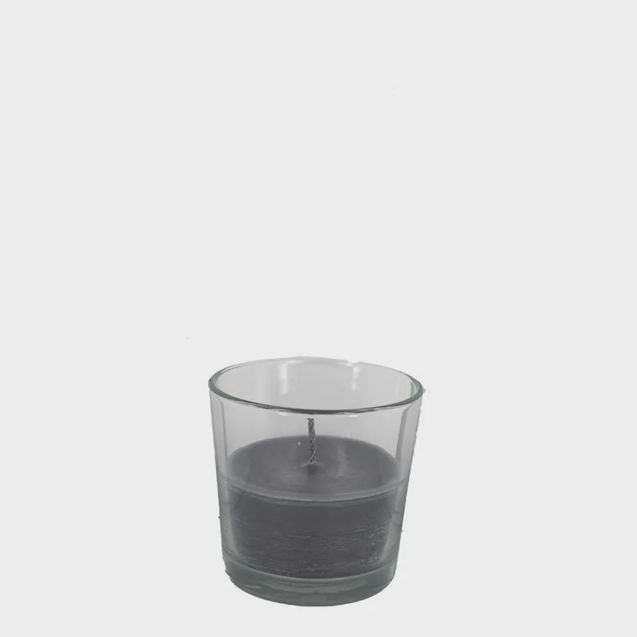 Buitenkaars in glas - Groot - Dark grey