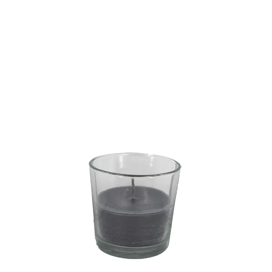 Buitenkaars in glas - Groot - Dark grey