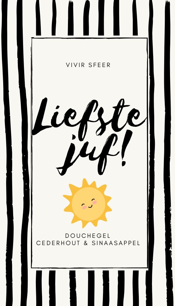 Vivir Sfeer - Douchegel - Liefste juf